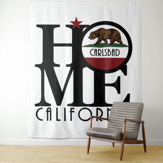 ZUHAUSE Carlsbad California Wandteppich (Beispiel)