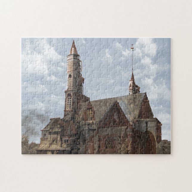 Zuhause Castle Clouds Blue Sky City Rural Puzzle (Horizontal)