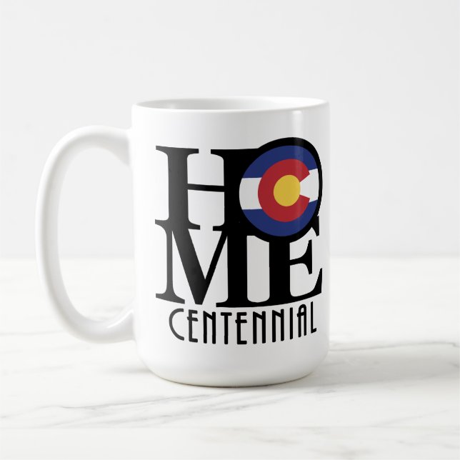 ZUHAUSE Centennial Colorado 15oz Kaffeetasse (Links)