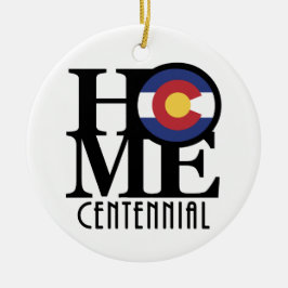 ZUHAUSE Centennial Colorado Keramik Ornament