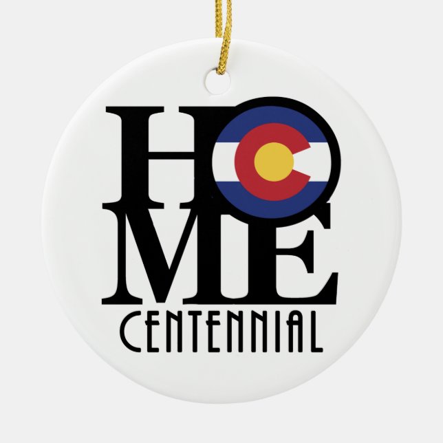 ZUHAUSE Centennial Colorado Keramik Ornament (Vorne)