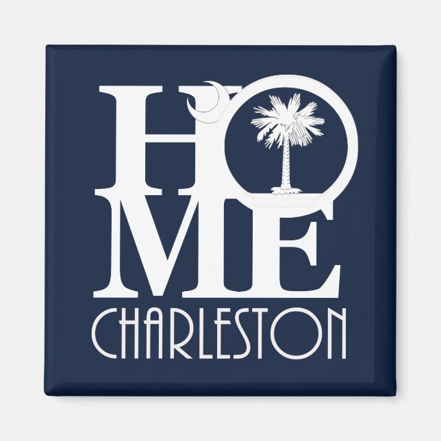 ZUHAUSE Charleston SC Magnet (Vorne)