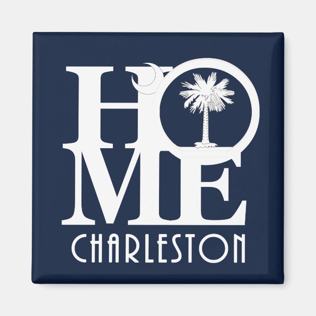 ZUHAUSE Charleston SC Magnet (Vorne)