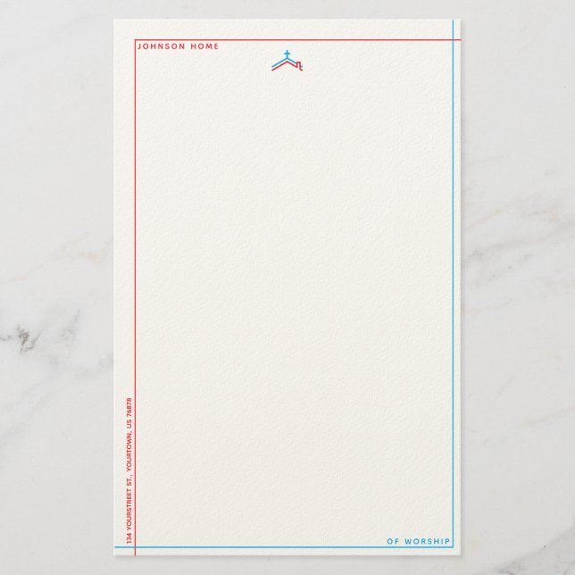 Zuhause Church Briefpapier (Vorderseite)
