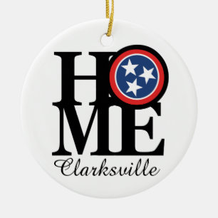 ZUHAUSE Clarksville TN Keramik Ornament