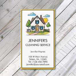 Zuhause Cleaner Cleaner Reinigungsservice Moderne, Visitenkarte