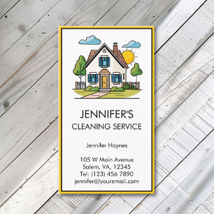 Zuhause Cleaner Cleaner Reinigungsservice Moderne, Visitenkarte