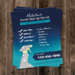 Zuhause Clearing House Behaltend Service Ocean Blu Flyer<br><div class="desc">Zuhause Cleaning House Behalte Service Elegant Ocean Blue Flyer.</div>