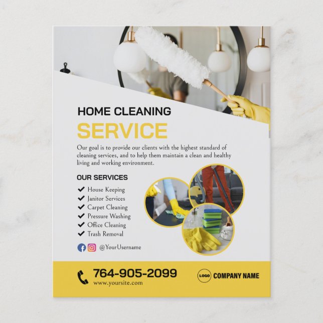 Zuhause Clearing Services Flyer (Vorne)