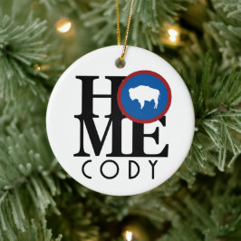 ZUHAUSE Cody Wyoming Keramik Ornament