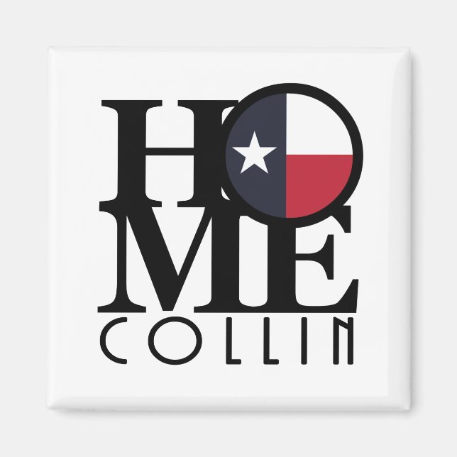 ZUHAUSE Collin Texas Magnet (Vorne)