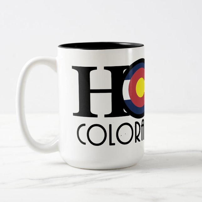 ZUHAUSE Colorado Springs 15 oz Zweifarbige Tasse (Links)