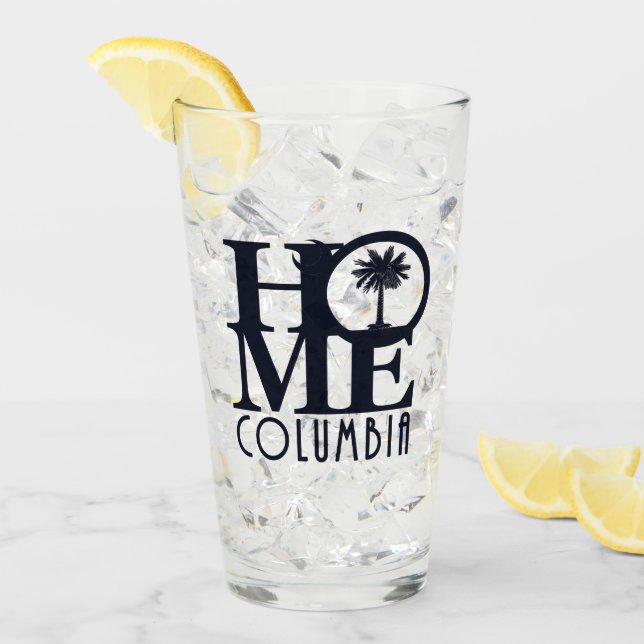 ZUHAUSE Columbia South Carolina Glas (Vorderseite Ice)