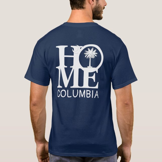 ZUHAUSE Columbia South Carolina (Rückseite) T-Shirt (Rückseite)