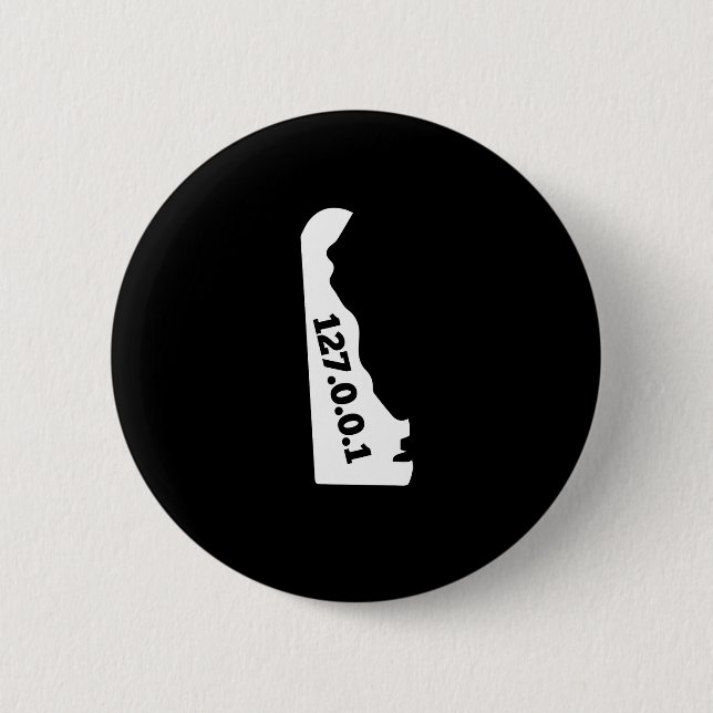 Zuhause-Computer-Nerd-IP address Delawares Button (Vorderseite)