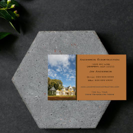 Zuhause Construction Business Card - Kupfer Visitenkarte