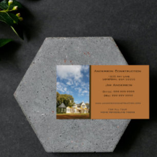 Zuhause Construction Business Card - Kupfer Visitenkarte
