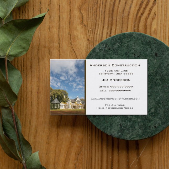 Zuhause Construction Business Card Visitenkarte (Von Creator hochgeladen)