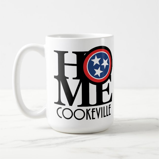 ZUHAUSE Cookeville Tennessee 15oz Kaffeetasse (Links)