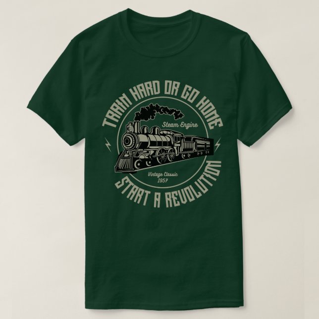 Zuhause-Dampf-Motor T-Shirt (Design vorne)