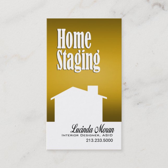 Zuhause, das Innenarchitekt-Entwurfs-Berater Visitenkarte (Vorderseite)