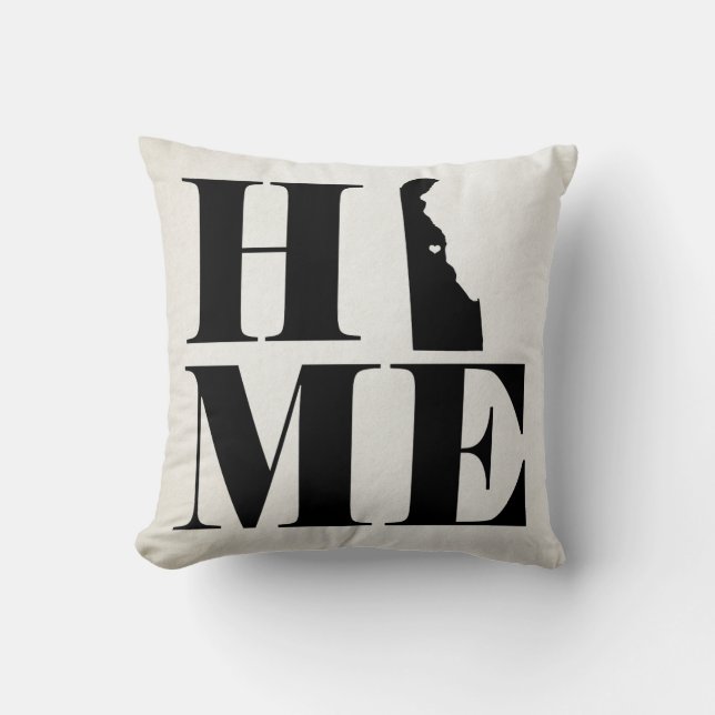 Zuhause Delaware Staat Kissen WÄHLEN SIE IHRE FARB (Vorderseite)