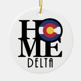 ZUHAUSE Delta Colorado Keramik Ornament