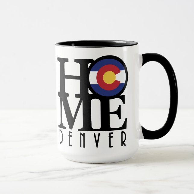 ZUHAUSE Denver Colorado 15oz Tasse (Rechts)