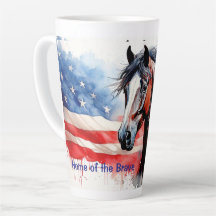 Zuhause der Brave Flag and Horse