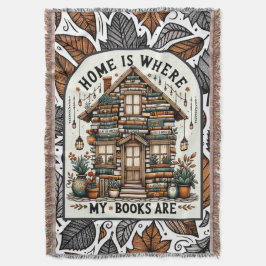 Zuhause der Bücher | Cosy Bookworm Throw | Cott Decke