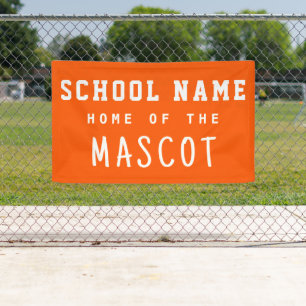 Zuhause der einfachen modernen Orange School des M Banner