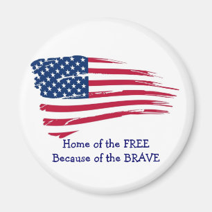 Zuhause der Freien Flagge Magnet