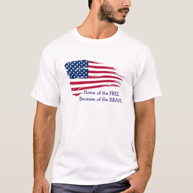 Zuhause der Freien Flagge T-Shirt (Vorderseite)