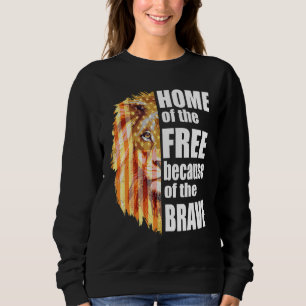 Zuhause der freien wegen des tapferen Patrioten Li Sweatshirt