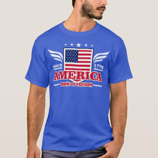 ZUHAUSE DER FREIHEIT AMERIKAS T-Shirt