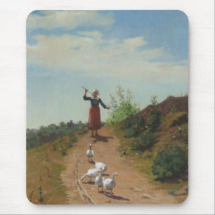 Zuhause der Gänsefülle (von Paul Peel) Mousepad