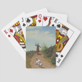 Zuhause der Gänsefülle (von Paul Peel) Spielkarten