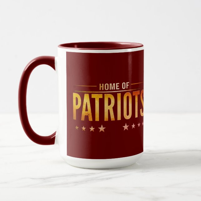 Zuhause der Patrioten Tasse (Links)