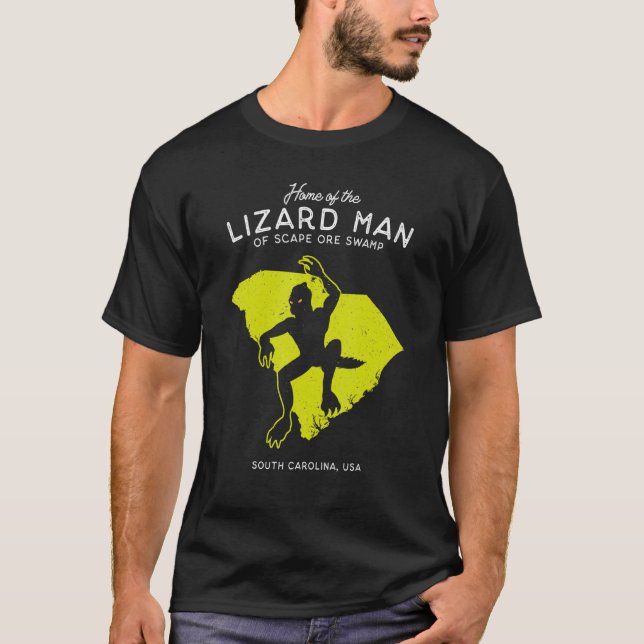 Zuhause der Scape Ore Swamp Lizard Man South Car T-Shirt (Vorderseite)