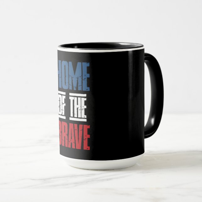 Zuhause der Tapferkeit Tasse (VorderseiteRechts)
