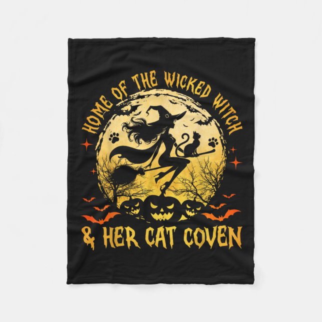 Zuhause der Wicken und ihrer Katze Witzhollen Fleecedecke (Vorderseite)