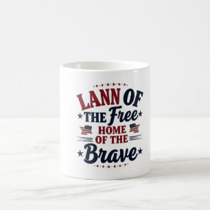 Zuhause des Brave Land of the Free Patriotic Tasse
