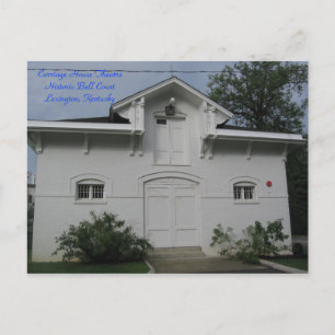Zuhause des Carriage House Theaters Postkarte