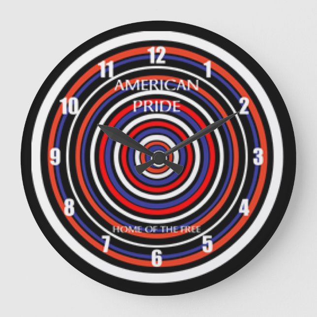 Zuhause des freien Entwurfs Große Wanduhr (Vorderseite)