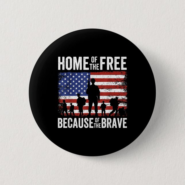 Zuhause des Freien wegen der schönen Gedenkstätte Button (Vorderseite)