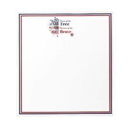 Zuhause des Freien wegen der Tapferkeit, Notizblock