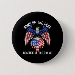 Zuhause des freien wegen des tapferen Adlers USA F Button