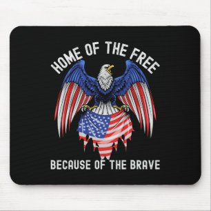 Zuhause des freien wegen des tapferen Adlers USA F Mousepad