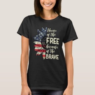 Zuhause des Freien wegen des tapferen Patriotische T-Shirt