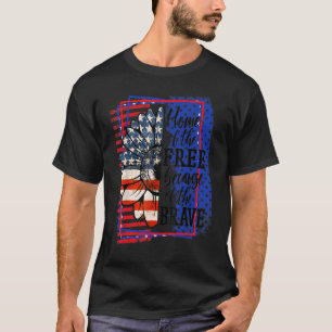 Zuhause des Freien wegen des tapferen Patriotische T-Shirt